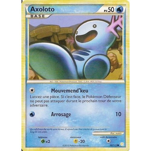 Axoloto Base - Heartgold Soulsilver - 50 Pv 88/124