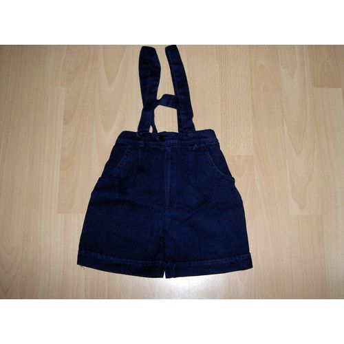 Salopette Courte Bleu Marine Fabio Lucci Taille 12 Mois