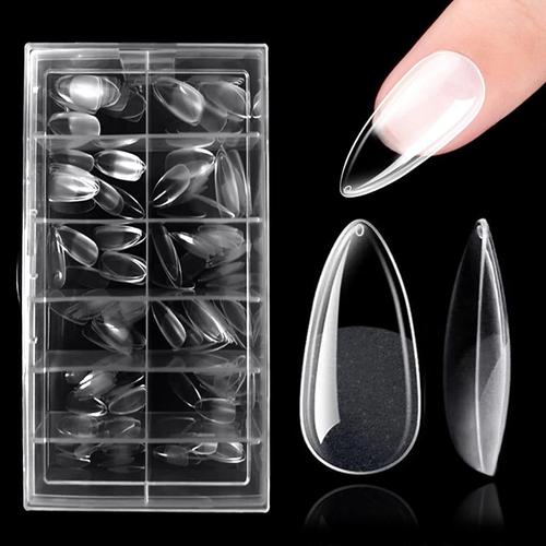 "240 Pièces Américaine Ongles Capsules Faux Ongles, 10 Tailles Amande Capsule Ongles Acrylique Pour Nail Art Artificiel Ongles Pour Salons De Manucure" 