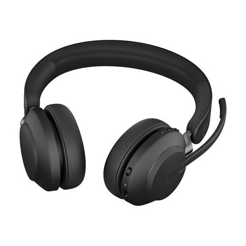 Jabra Evolve2 65 UC Stereo - Micro-casque - sur-oreille - Bluetooth - sans fil - USB-A - isolation acoustique - noir