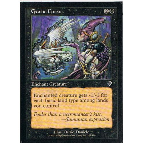 Exotic Curse ( Malédiction Exotique ) - Magic Mtg - Invasion Vo 105 - C
