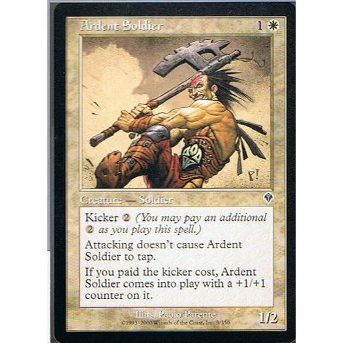Ardent Soldier ( Soldat Ardent ) - Magic Mtg - Invasion Vo 3 - C