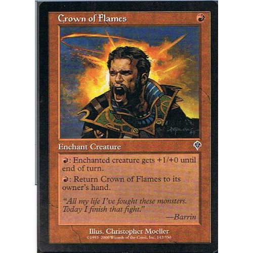 Crown Of Flames ( Couronne De Flammes ) - Magic Mtg - Invasion Vo 142 - C