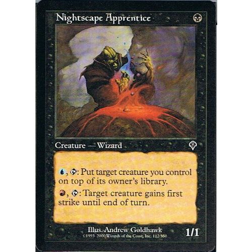 Nightscape Apprentice ( Apprenti Nyctasophe ) - Magic Mtg - Invasion Vo 112 - C
