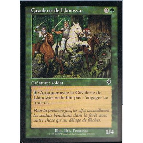 Cavalerie De Llanowar ( Llanowar Cavalry ) - Magic Mtg - Invasion 195 - C