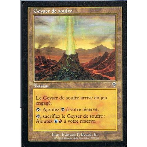 Geyser De Soufre ( Sulfur Vent ) - Magic Mtg - Invasion 328 - C