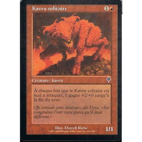 Foil Premium Kavru Solitaire  - Magic Mtg - Invasion 160 - C