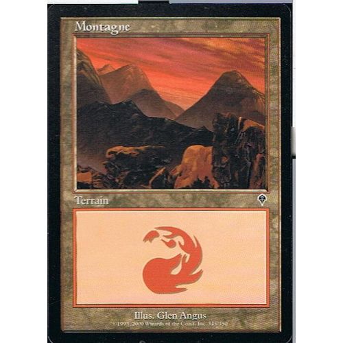 Foil Premium Montagne 345  - Magic Mtg - Invasion 345 - C