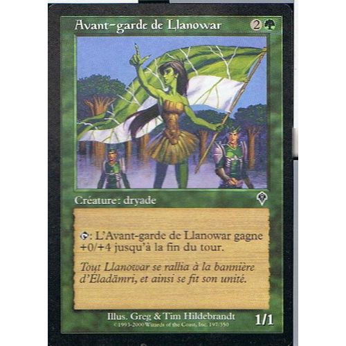 Avant-Garde De Llanowar ( Llanowar Vanguard ) - Magic Mtg - Invasion 197 - C