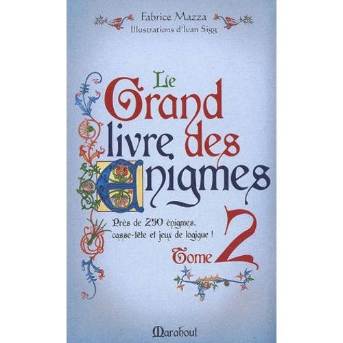Grand Livres Des Énigmes 2