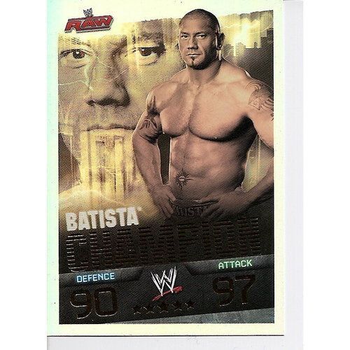 Carte Catch Slam Attax Evolution Batista Champion Rakuten