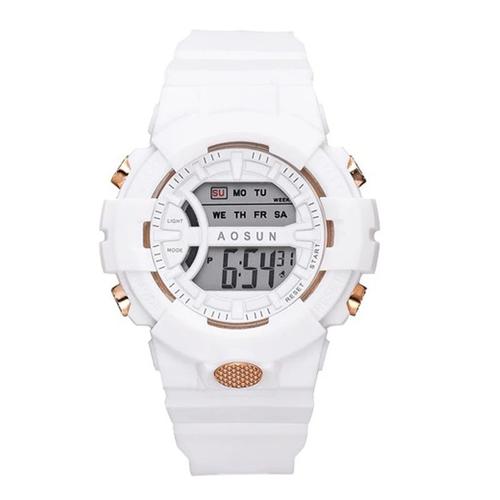 Montre Numérique Led Étanche Pour Filles, Chronomètre, Sport, Multifonction