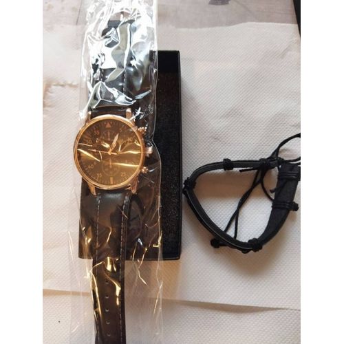 Coffret Montre Homme Plus Bracelet