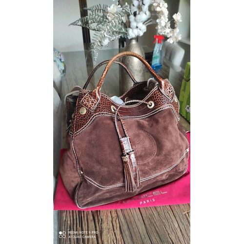 Sac Lancel daim marron