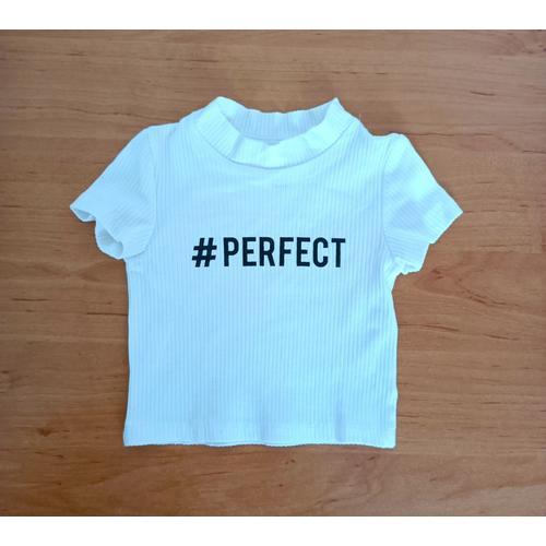 T Shirt Blanc # Perfect. La Halle. Liberto. Taille 2 / 3 Ans