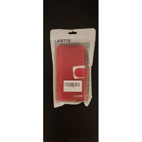 Lairtte Coque Pour Iphone 14 Pro 5g En Cuir (Rouge)