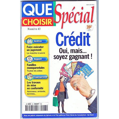 Que Choisir N° 43 : Special Credit