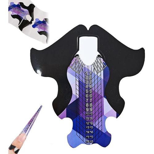 120 Pi¿¿Ces Nail Art Conseils Extension Stickers,Mod¿¿Le De Style De Faux Ongles Auto-Adh¿¿Sif Avec Num¿¿Ro Pour Extension D'ongle Acrylique Gel Uv Extension D'ongle (Poisson Rouge) 