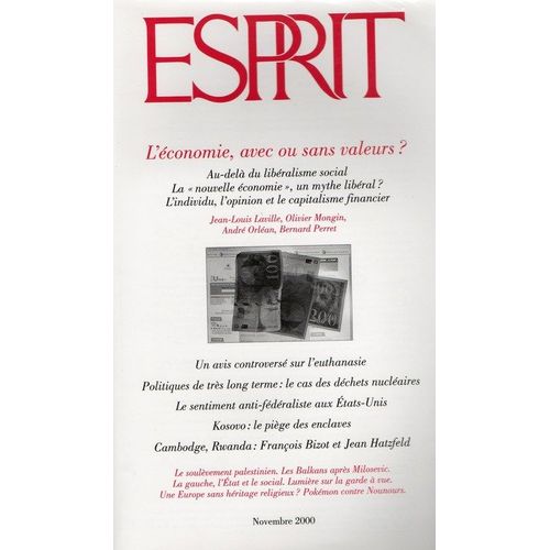 Esprit N° 269 : L'économie, Avec Ou Sans Valeurs ?
