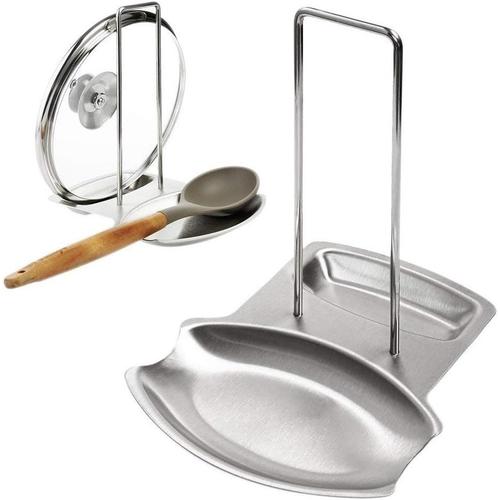 Support Couvercle Repose Cuill¿¿Re Couteaux Cuill¿¿Res Fourchettes Spatule En Acier Inoxydable Repose Couvert Porte Couvercle Ustensile Divers De Cuisine Mettre De L'ordre Dans Votre Cuisine