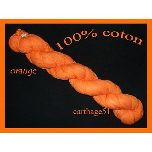 Cheche Écharpe/Foulard Orange - 100% Coton