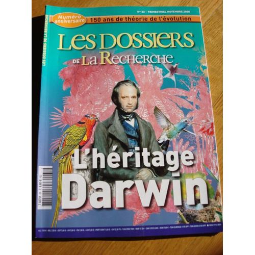 Les Dossiers De La Recherche  N° 33 : L'héritage Darwin