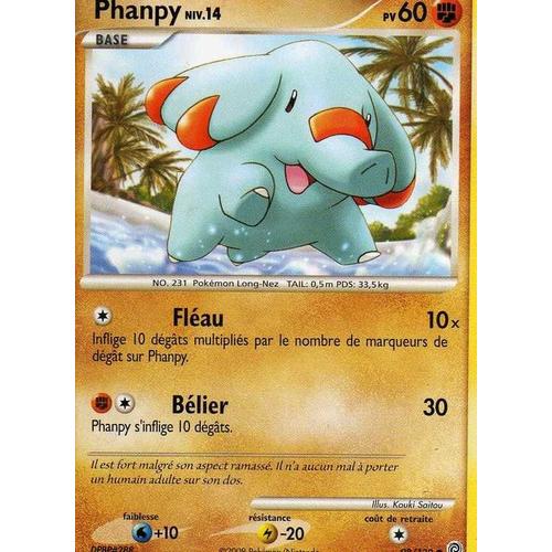 Phanpy Niv 14 60pv 98/132 Diamant Et Perle Merveilles Secretes