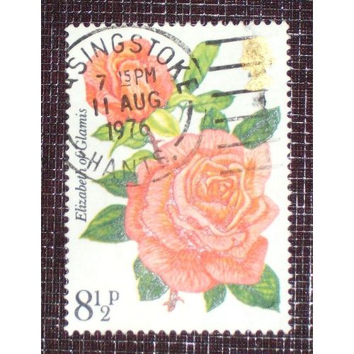 Theme Fleurs - Timbre Oblitéré Du Royaume-Uni (Ref : Tfl-01)