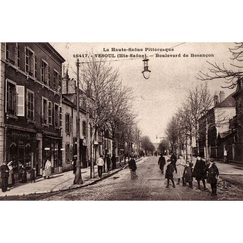 Carte Postale Ancienne, France, Haute Saône ( 70 ), Vesoul, Boulevard De Besançon