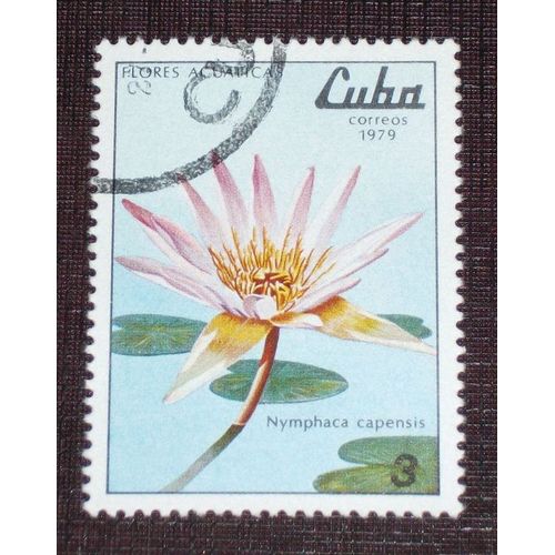 Theme Fleurs - Timbre Oblitéré De Cuba (Ref : Tfl-09)