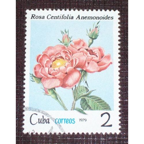 Theme Fleurs - Timbre Oblitéré De Cuba (Ref : Tfl-13)
