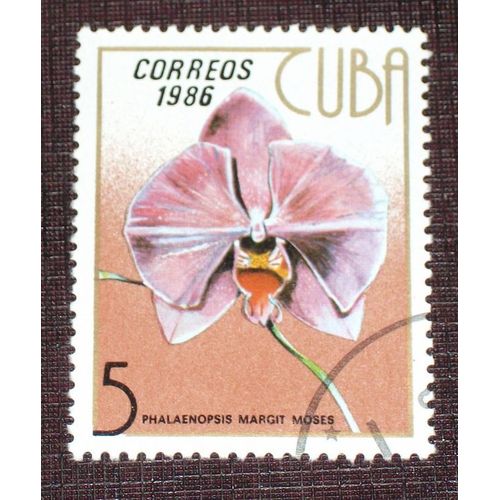 Theme Fleurs - Timbre Oblitéré De Cuba (Ref : Tfl-22)