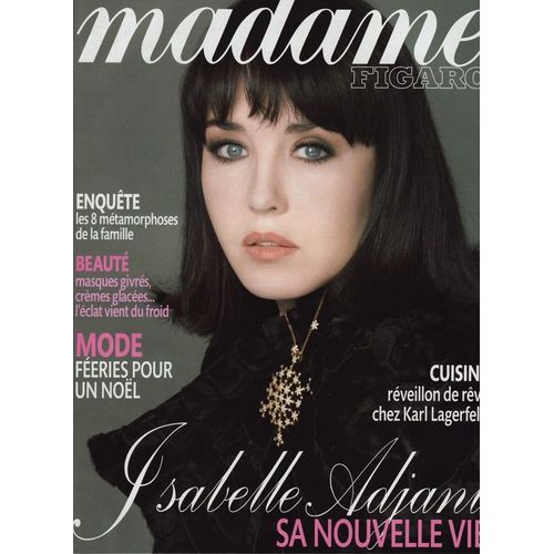 Madame Figaro / 22-12-2007  N° 19717 : Isabelle Adjani (9p) - Clovis Cornillac (2p)
