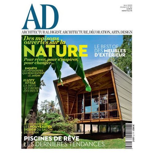 Ad Architectural Digest  N° 83 : Des Maisons Ouvertes Sur La Nature