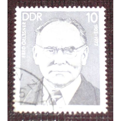 Allemagne Rda Ddr N° 2413 Oblitéré, 10p « Personnalité Du Mouvement Ouvrier Allemand »