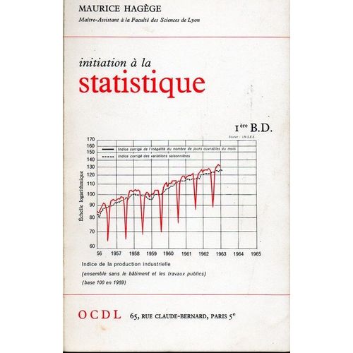 Initiation A La Statistique. Classes De 1re B Et D. Programme De 1966