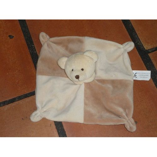 Cmp Ours Beige Peluche Doudou Plat