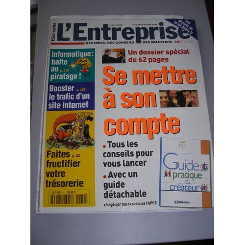 L'entreprise  N° 174 : Se Mettre À Son Compte