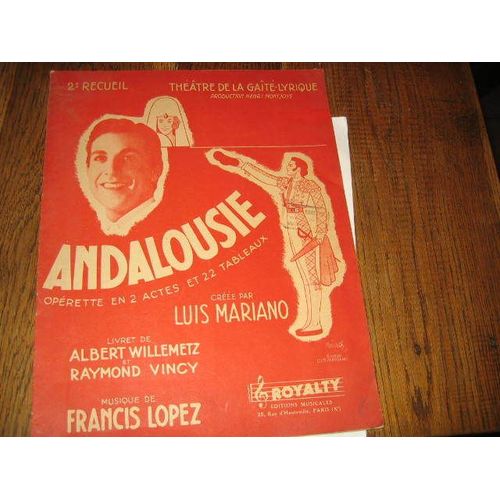 Mariano Luis  2 Recueil  Andalousie  Theatre De La Gaite