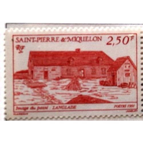 Timbre St Pierre Et Miquelon 1991 Langlade