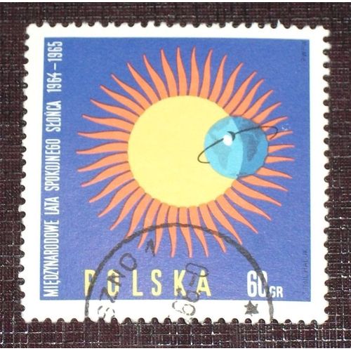 Theme Espace - Timbre Oblitéré De Pologne (Ref : Tes-36)
