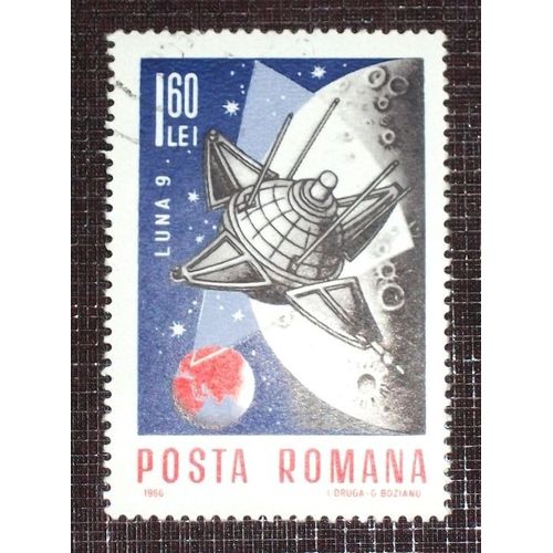 Theme Espace - Timbre Oblitéré De Roumanie (Ref : Tes-13)