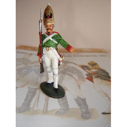 Del Prado Soldats Des Guerres Napoleoniennes Avec Fascicule : N° 6 Soldat  Russe Du Regiment Garde Preobrajenski 1801