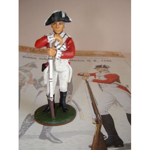 Del Prado Soldats Des Guerres Napoleoniennes Avec Fascicule : N° 12  Soldat Infanterie De Marine G.B. 1795