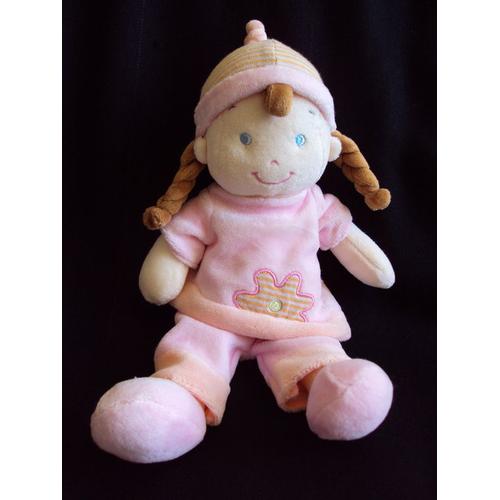 Doudou Fille Rose By Mots D'enfants