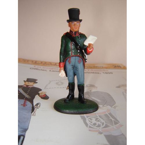 Del Prado Soldats Des Guerres Napoleoniennes Avec Fascicule : N° 28 Officier Landwehr De Carinthie 1809