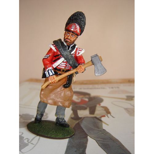 Del Prado Soldats Des Guerres Napoleoniennes Avec Fascicule : N° 63 Pionnier 21e D'infanterie Anglaise 1815