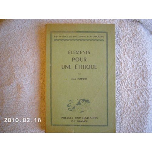 Éléments Pour Une Éthique