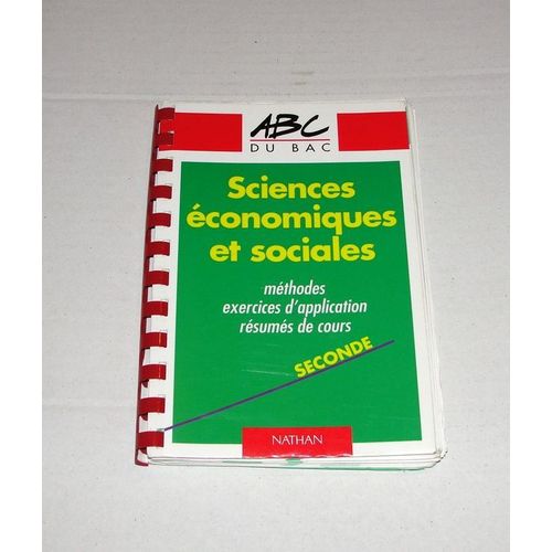 Sciences Économiques Et Sociales - Seconde