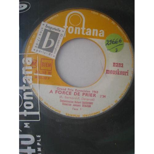 A Force De Prier / Ensemble (45 Jukebox)